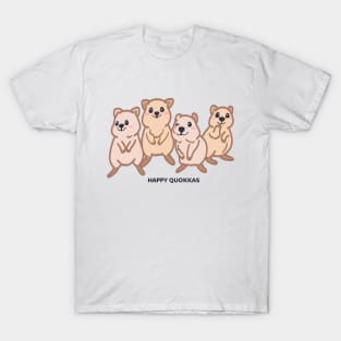 Cute Kawaii Happy Baby Quokka Drawing T-Shirt